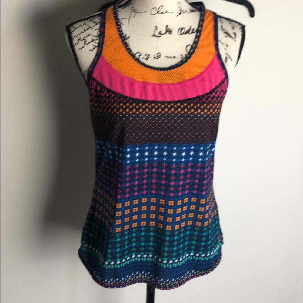 Fila Athletic Multicolored Razor Back Tank Size S - Picture 2 of 5